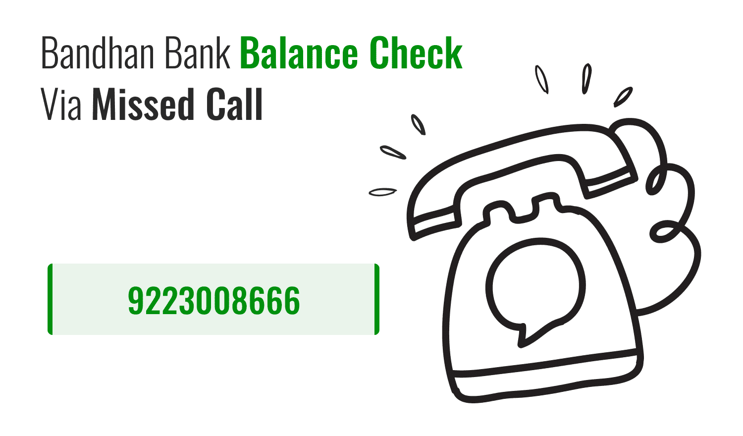 Bandhan Bank Missed Call Balance Check Number